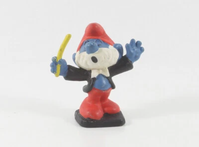 Schlumpf Schlümpfe === 2.0092 Dirigent WEIßES GRUNDMATERIAL spanisch smurf - Bild 1 von 2