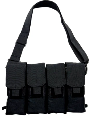 VISM Doble Pila 8 Revistas Porta Rifle Cargador MOLLE Bolsa NEGRO Foto 1 de 3