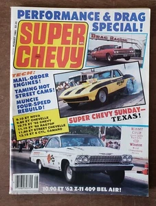 Super Chevy August 1985 Drag Street Build-Up Muscle Car Chevrolet Performance - Imagen 1 de 5
