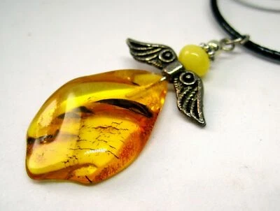 COLGANTE DE ÁMBAR BÁLTICO "ANGEL" - Imagen 1 de 3