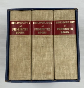 Bibliographie der verbotenen Bücher von Pisanus Fraxi 1962 HC + Schuber 3-bändiger Satz - Bild 1 von 13