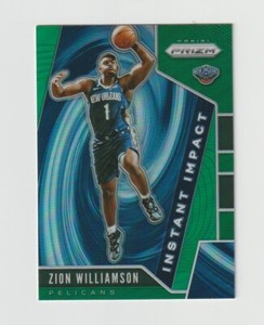 2019 Panini Prizm Instant Impact Green Zion Williamson #2