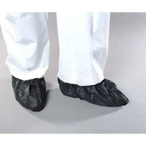 Alpha Protech SH-C1182-B Black Serged Seams Shoe Cover - 75 / CS - Picture 1 of 1