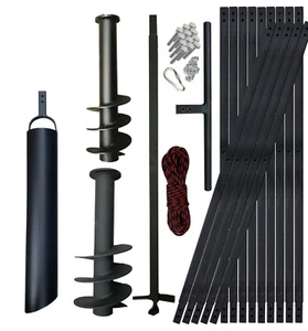 PWSAM Erdbohrer Brunnenbohrer Brunnenbau + PLUNSCHER 7/10/12/15m 120-180mm - Bild 1 von 9