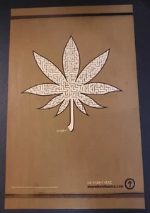 Above the Influence ANTI-DRUG Promo Ad Marijuana Leaf Maze ~Comic Page PRINT AD - Picture 1 of 1