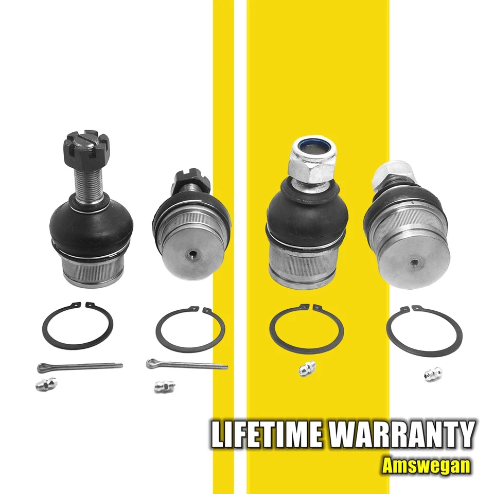 Kit de rótulas inferiores superiores delanteras de 4 piezas para Ford F-250 F-350 Super Duty 1992-2019 Foto 1 de 1