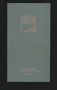 Catálogo de folleto de ofertas American Express Selects verano 1991 hoteles resorts - Imagen 1 de 2