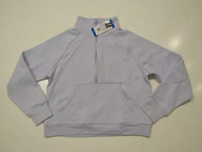 Chaqueta Pullover DANSKIN Mujer Halógena Azul Mixto Costilla Media Cremallera Talla L Grande Nueva con Etiquetas Foto 1 de 3