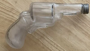Vintage Glas Pistolenflasche mit Schraubverschlussöffnung - Bild 1 von 2
