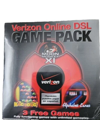 Verizon Online DSL Game Pack CD ROM - Moon Monkey XI - Kachong! - Alphabet Lanes - Image 1 of 3
