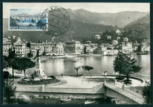 ITALIA MK 1954 RAPALLO COLOMBO MONUMENTO MASSIMA CARD MASSIMA MC CM dz50 - Foto 1 di 2