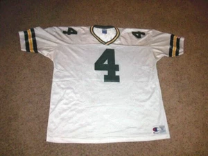 Vintage GREEN BAY PACKERS Brett Favre CHAMPION white Football Jersey size 52 - Picture 1 of 7