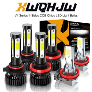 For 2013-2014 2015 Honda Accord Combo LED Headlight Fog Lights 6x Bulb Kit 6000K - Imagen 1 de 12