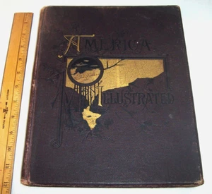 1883 AMERICA American Scenery Yellowstone Park Yosemite Adirondacks Lake George - Picture 1 of 23