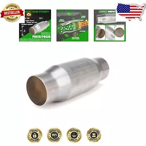 3 Inch High Flow Universal Front Catalytic Converter - Direct Fit, EPA Compliant - Bild 1 von 9