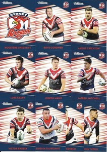 2020 Nrl Traders Base Team Set (10 Cards) ROOSTERS