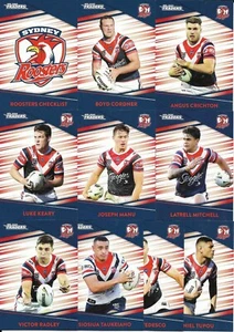 2020 Nrl Traders Base Team Set (10 Cards) ROOSTERS - Picture 1 of 3