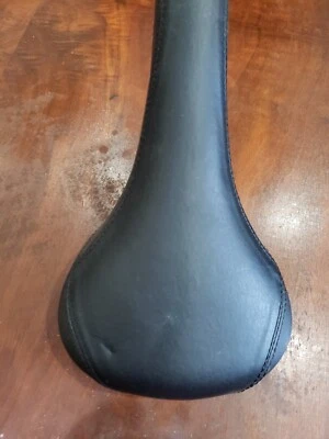 Asiento de bicicleta ShoWell vXv Mongoose de colección negro 11" cuero acolchado sin usar Foto 1 de 4