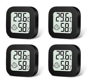 4x Digital Hygrometer Mini Thermometer Luftfeuchtigkeit Temperaturmesser Slim - Bild 1 von 5