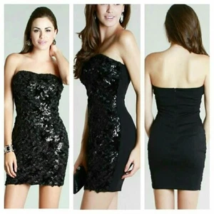 Black Faux Fur Sleeveless Dress Size: Small - Picture 1 of 6