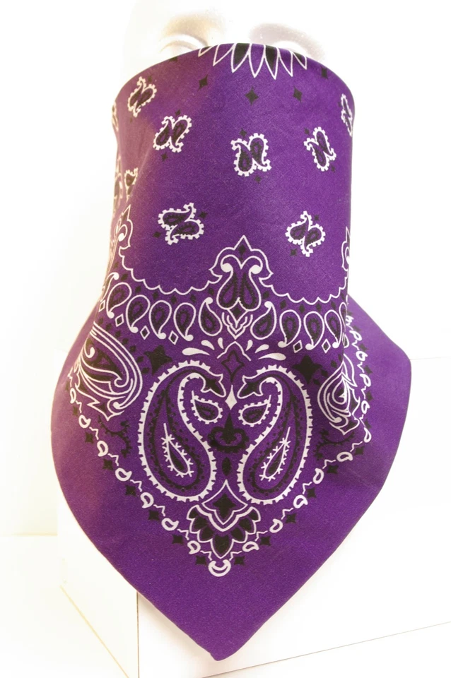 Máscara facial de motocicleta con bandana forrada de vellón recreativo estilo prospector púrpura Foto 1 de 1