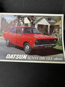 Datsun Sunny 12OY GLS Saloons Vintage Brochure - Picture 1 of 3