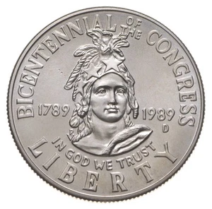 1989-D Congressional BU Unc Half Dollar US Congress 50c Commemorative *2279 - Picture 1 of 3