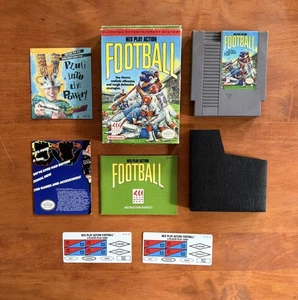 NES Play Action Football (Nintendo NES) VGC CIB Complete w/ Inserts & Ships Fast - Picture 1 of 13