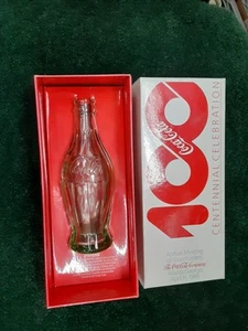 1986 COCA COLA Annual Meeting of Shareholders Atlanta GA 1915 ROOT Rep Bottle - Picture 1 of 4