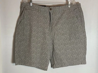 Pantalón Corto Jachs New York Bleeker Para Hombre Caqui Floral Salpicaduras Chino Elástico 9" Entrepierna 38 Foto 1 de 4