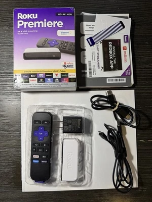 Newest Roku Premiere HD/4K/HDR Streaming Media Player with HDMI Cable & Remote - Image 1 of 4