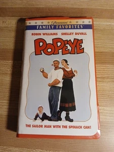 Popeye Robin Williams Shelley Duvall VHS Clamshell Live Action 1980 - Picture 1 of 13