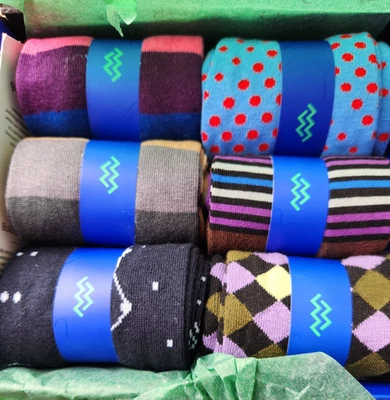 Pack de 6 calcetines de vestir para hombre - Mio Marino ~ NUEVOS EN CAJA Foto 1 de 4