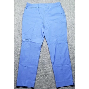 Pantalones de vestir Chicos para mujer 2.5R azules con frente plano cintura elástica elástica elástica - Imagen 1 de 16