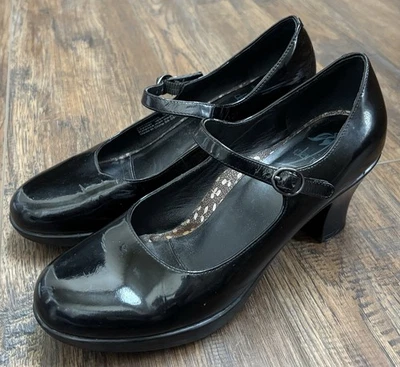 Туфли-лодочки Dansko Bett модель Mary Jane лакированная кожа на каблуках черные комфортный размер 40 9,5-10 - Изображение 1 из 4