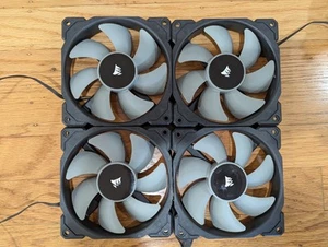4x Corsair Ml120 120mm PWM Premium Magnetic Levitation Fan - Black - Zdjęcie 1 z 11