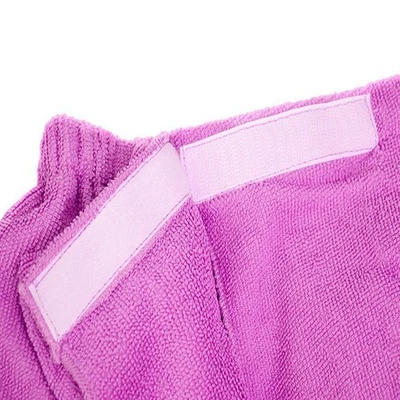 Women Soft Spa Bath Body Wrap Set Towel Bathrobe With Fast Dry Hair Drying Cap - Image 1 of 4