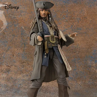 Figura de acción de PVC Piratas del Caribe Capitán Jack Sparrow 5,91" de Disney Foto 1 de 4