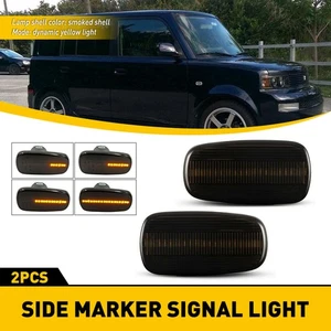 Flowing Sequential Side Lights Signal Lamps For 2004-2006 Toyota Scion xB Smoked - Picture 1 of 12