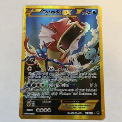 Pokémon TCG Gyarados EX 123/122 XY Breakpoint 2016 Full Art Holo Card - Image 1 of 4