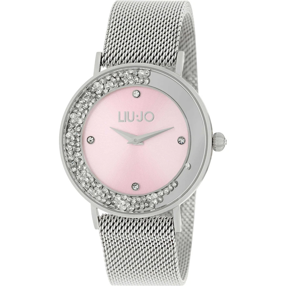 Orologio Donna Liu Jo Dancing Slim Tlj1344 Maglia Milano Quadrante Rosa pietre