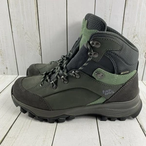 Hanwag Hallux Gore-Tex grün/grau Leder Trail Wanderschuhe Damengröße 7,5 - Bild 1 von 20