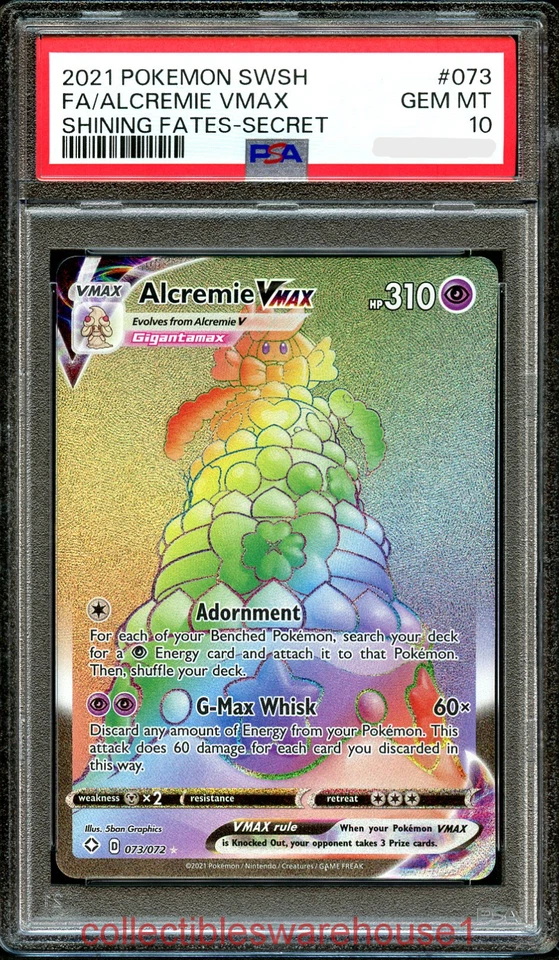 Pokemon Shining Fates Alcremie VMAX 073 PSA 10 - Image 1 of 1