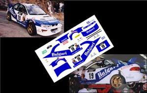DECALS 1/43 SUBARU IMPREZA WRC - DALLAVILLA - RALLYE FRANCE TOUR DE CORSE 2000 - Foto 1 di 1