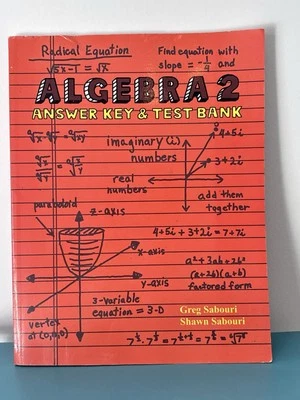 Algebra 2 Answer Key & Test Bank Sabouri Homeschool - Image 1 of 4