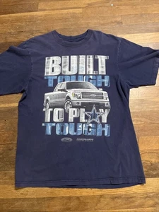 Ford Built Tough To Play Tough Dallas Cowboys Vintage Large Shirt Herren Grafik T - Bild 1 von 7