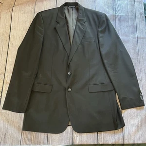 Veste blazer homme vintage Paul Dione manteau sport gris foncé 100% laine taille 46XL - Photo 1/8