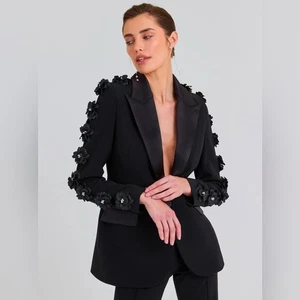NADINE MERABI LEONIE BLACK BLAZER Women's Medium NEW with all tags attached. - Picture 1 of 16