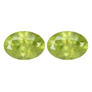 1.23Ct Awesome Perfect Oval 6 x 42 MM 100% Natural Green Russian Sphene Titanite - Picture 1 of 5