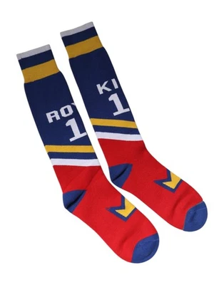 Dolce & Gabbana Multicolor Algodón Elástico Sobre Ternera Calcetines Auténtico - Imagen 1 de 4